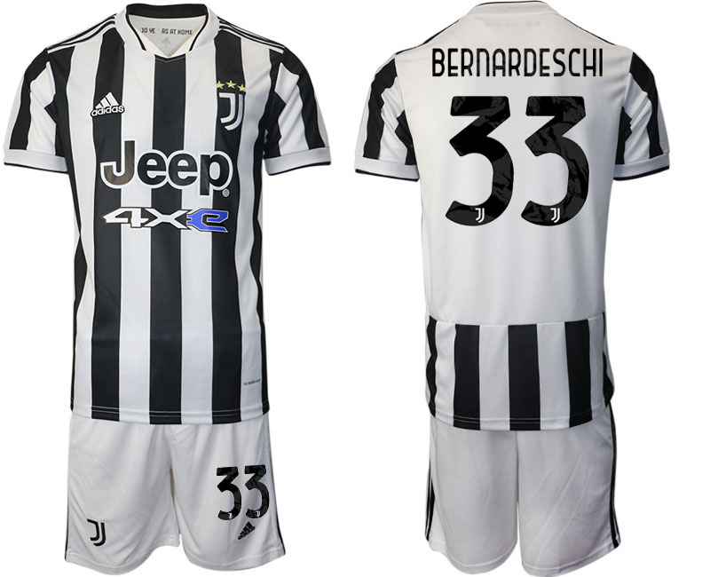 Men 2021-2022 Club Juventus home white #33 Adidas Soccer Jerseys